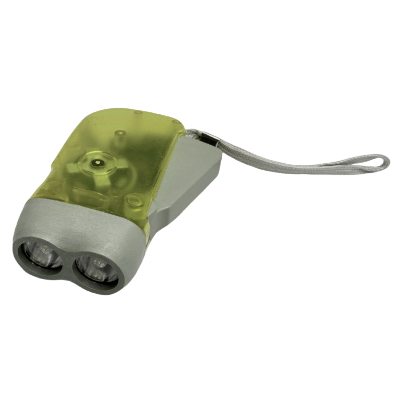 Hand press plastic flashlight LED flashlight